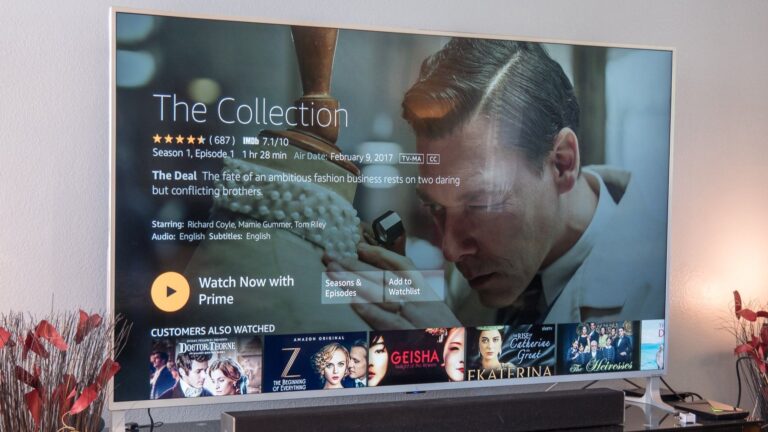 Amazon Prime Video successfully activated and streaming on Smart TV screen