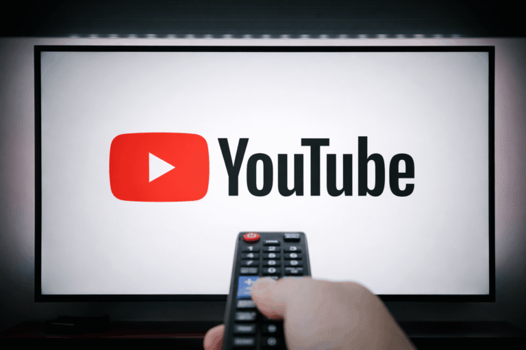 YouTube TV activation code screen on smart TV showing tv.youtube.com/start sign in process