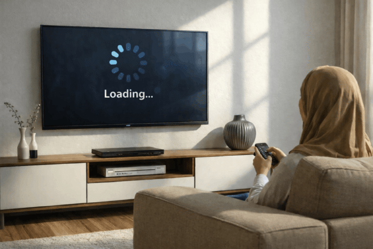 Prime Video app loading on smart TV screen