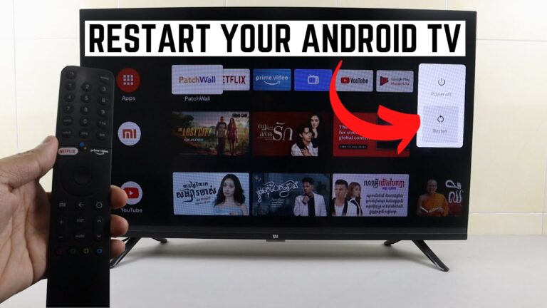 Restart Android TV to fix Amazon MyTV activation code or Prime Video sign in issues