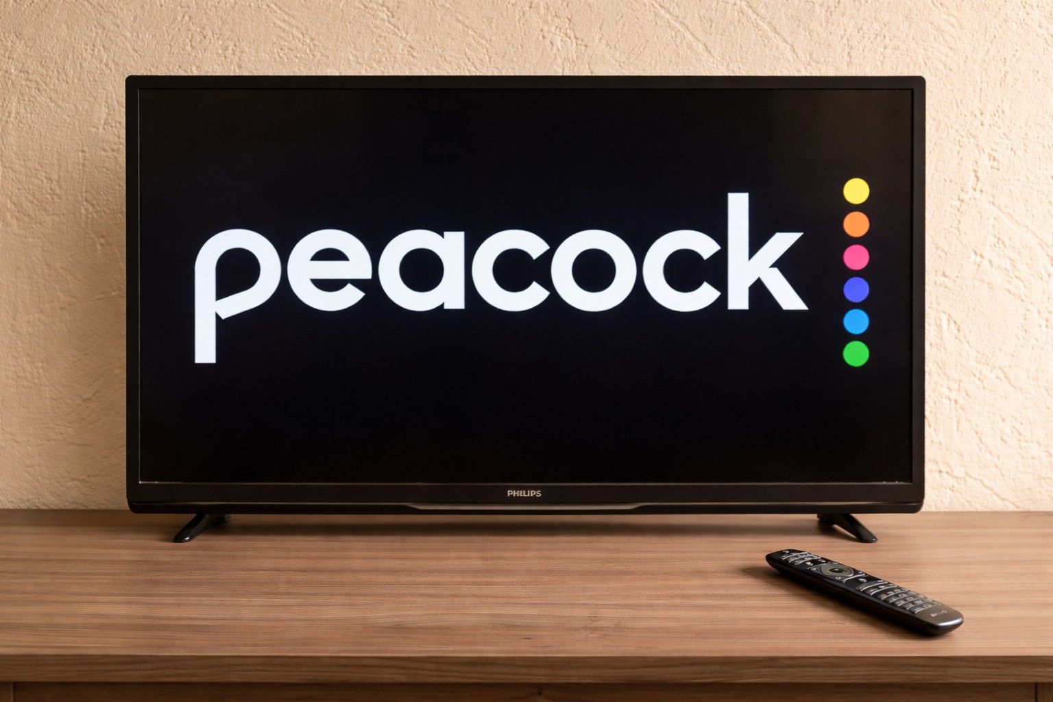 Open Peacock app on smart TV screen